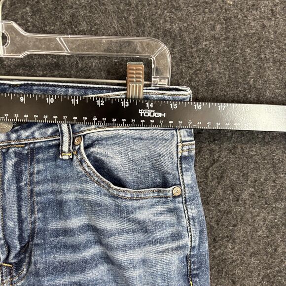 American Eagle Slim Jeans Men's 31x32 Blue Airflex Denim Faded - Picture 8 of 12